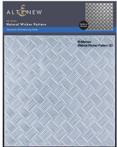 Altenew  3D Embossing Folder Natural Wicker Pattern