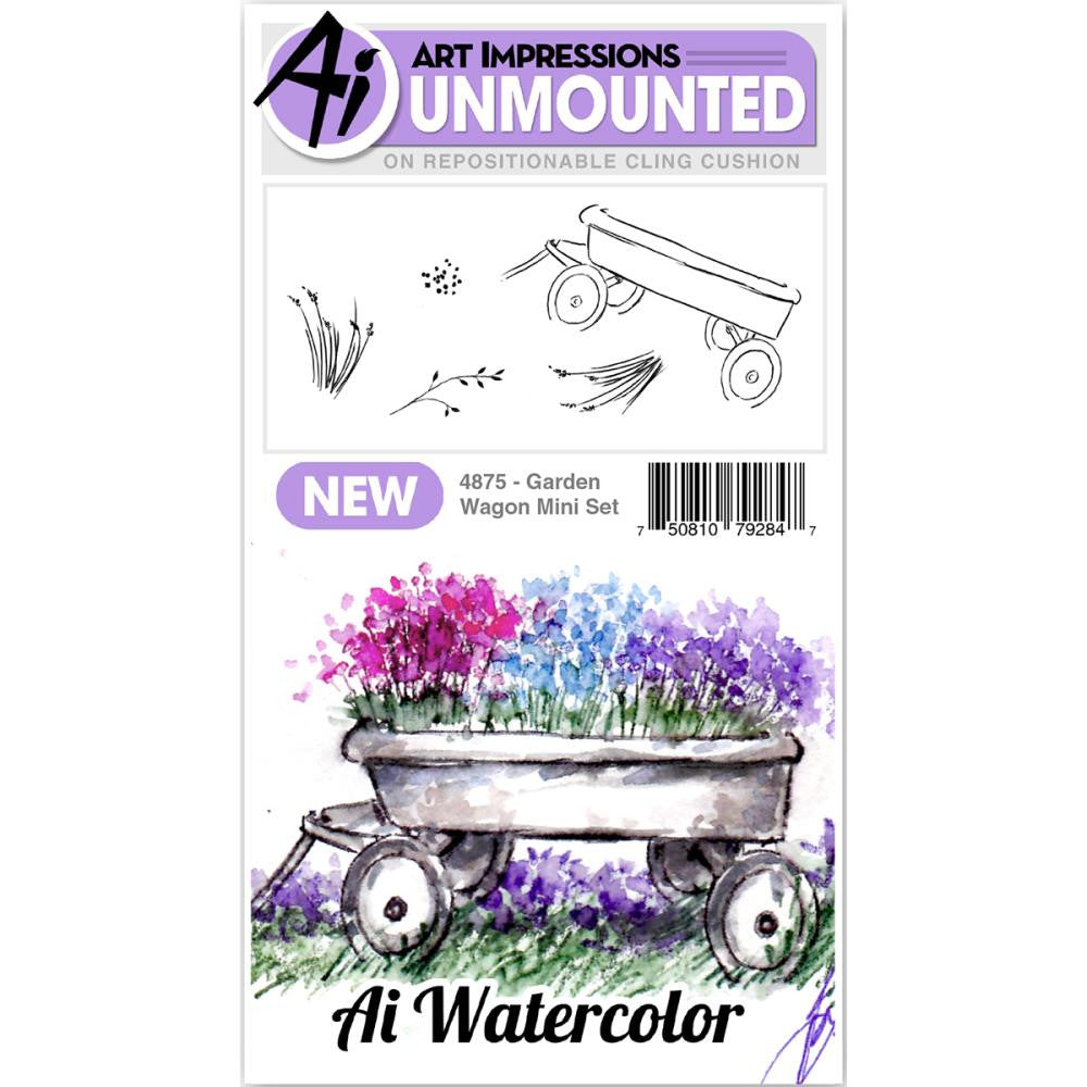Art Impressions- Ai Watercolor 4875 Wagon Mini Set