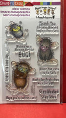 Stampendous Masked Mice Quarantine Stamps