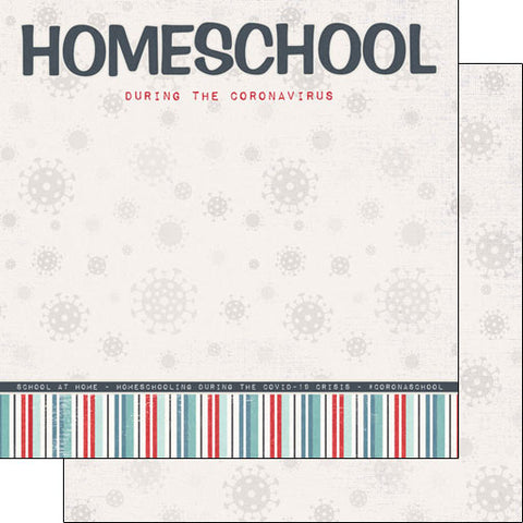 Covid-19 SC- 12x12 Homeschool Title DS Paper