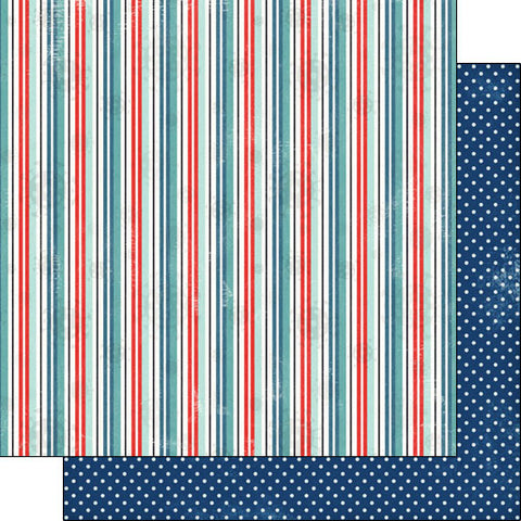 Covid-19 SC- 12x12 Stripe Polka Dot DS Paper