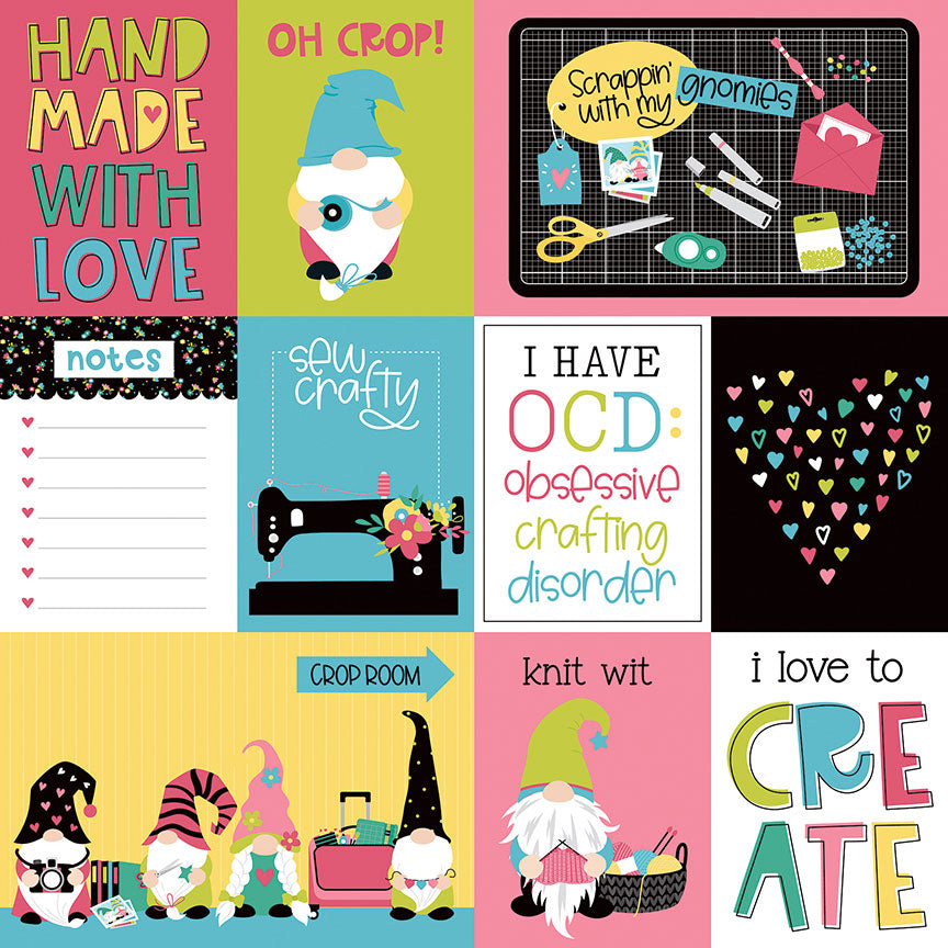 Products Photoplay Paper Collection Crafting with My Gnomies Oh Crop 12x12 Double Sided