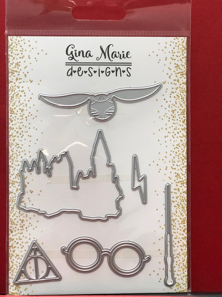 Gina Marie Designs Potter Wizard Die Set