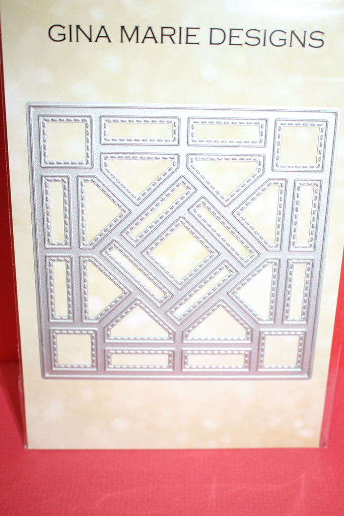 Gina Marie Designs QUILT #5 STAINED GLASS WINDOW 4X4 DIE -