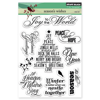 Penny Black Clear Stamps Season's Wishes