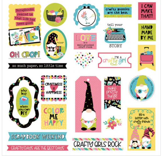 Photoplay Paper Crafting with My Gnomies Ephemera