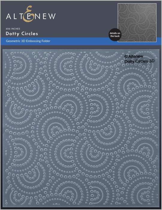 AlteNew Dotty Circles 3D Embossing Folder